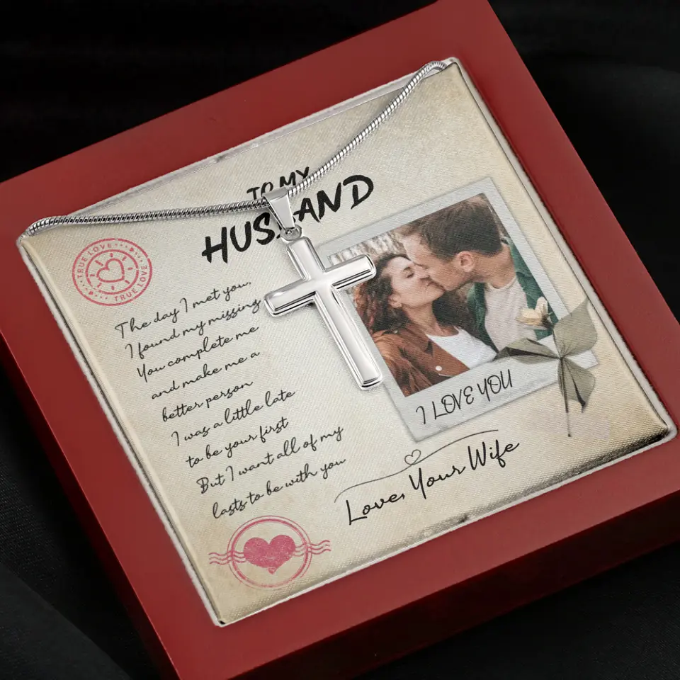 Personalized Valentine Gifts - The Day I Met You I Found My Missing Piece Personalized Necklace