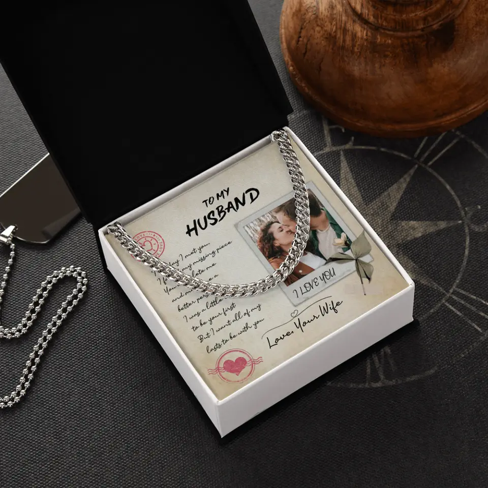 Personalized Valentine Gifts - The Day I Met You I Found My Missing Piece Personalized Necklace