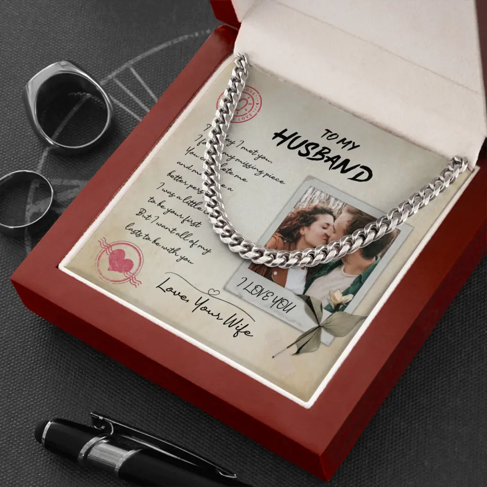 Personalized Valentine Gifts - The Day I Met You I Found My Missing Piece Personalized Necklace