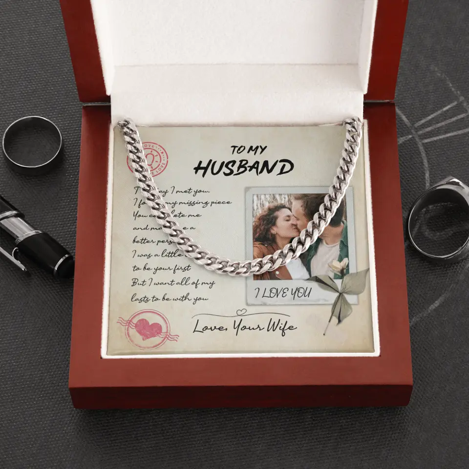 Personalized Valentine Gifts - The Day I Met You I Found My Missing Piece Personalized Necklace