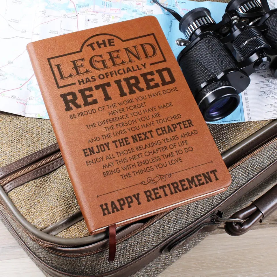 The Legend Has Officially Retired - Graphic Leather Journal