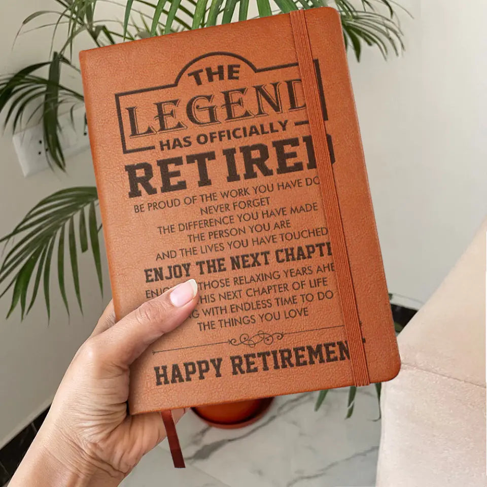 The Legend Has Officially Retired - Graphic Leather Journal