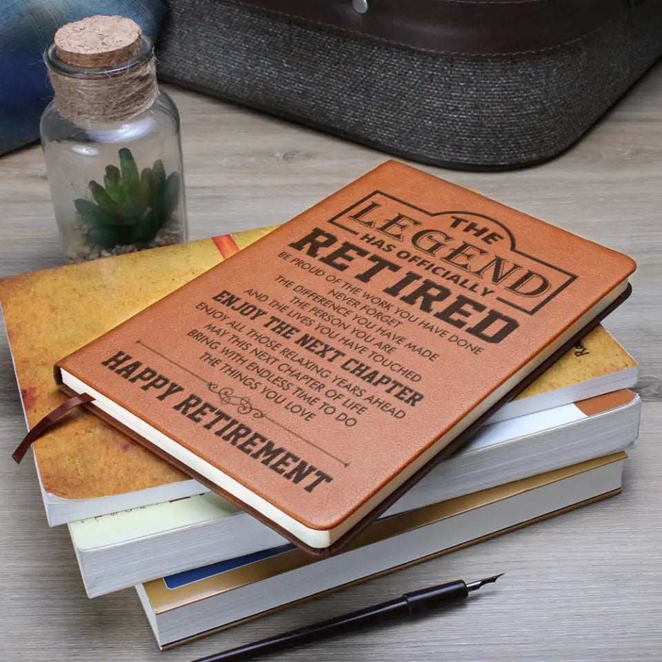 The Legend Has Officially Retired - Graphic Leather Journal