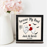 Forever My Boo - 3 Layers Wooden Plaque - Gift For Couple Halloween Gift | 308IHPLNWP969