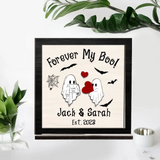 Forever My Boo - 3 Layers Wooden Plaque - Gift For Couple Halloween Gift | 308IHPLNWP969