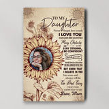 To My Daughter Never Forget How Much I Love You - Personalized Canvas Poster Wall Art Home Decor -  Best Gifts for Daughter on Birthdays Graduation Christmas -210IHPNPCA348