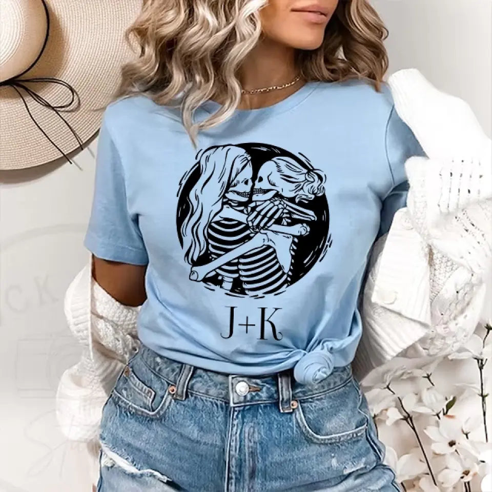 Lesbian Couple - Personalized Sweatshirt - Halloween Gifts | 308IHPBNTS901