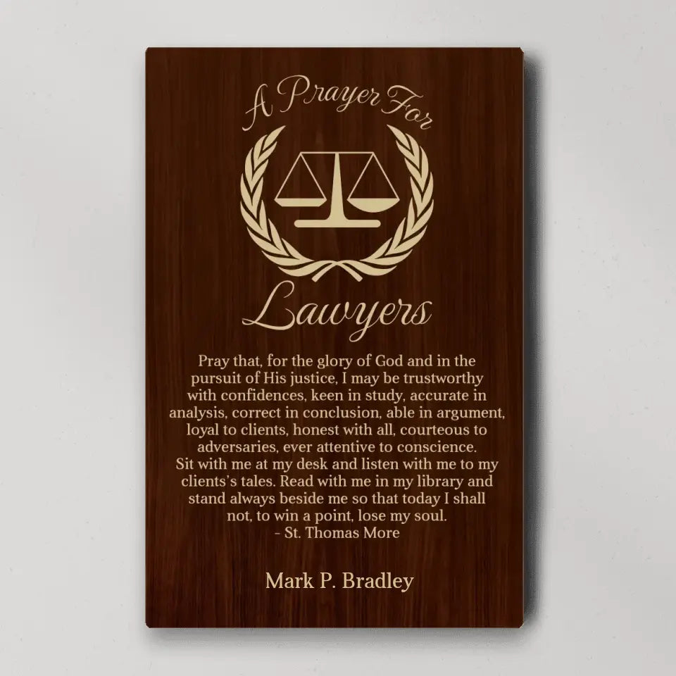 A Prayer For Lawyers - Canvas Wall Art Home Decor - Gift For Judge Lawyers | 309IHPBNCA330