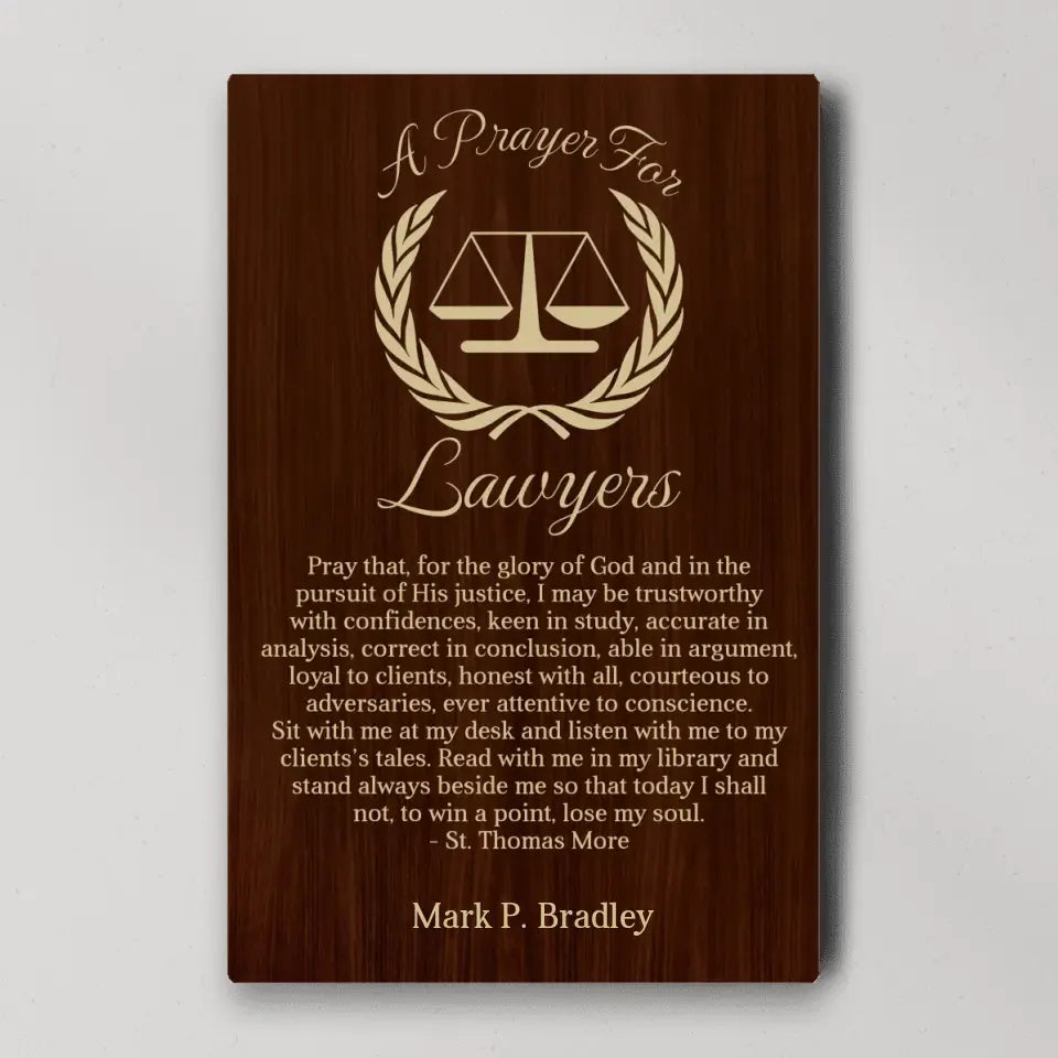A Prayer For Lawyers - Canvas Wall Art Home Decor - Gift For Judge Lawyers | 309IHPBNCA330
