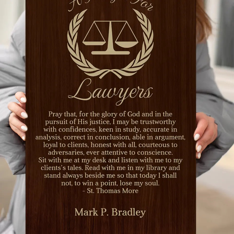 A Prayer For Lawyers - Canvas Wall Art Home Decor - Gift For Judge Lawyers | 309IHPBNCA330