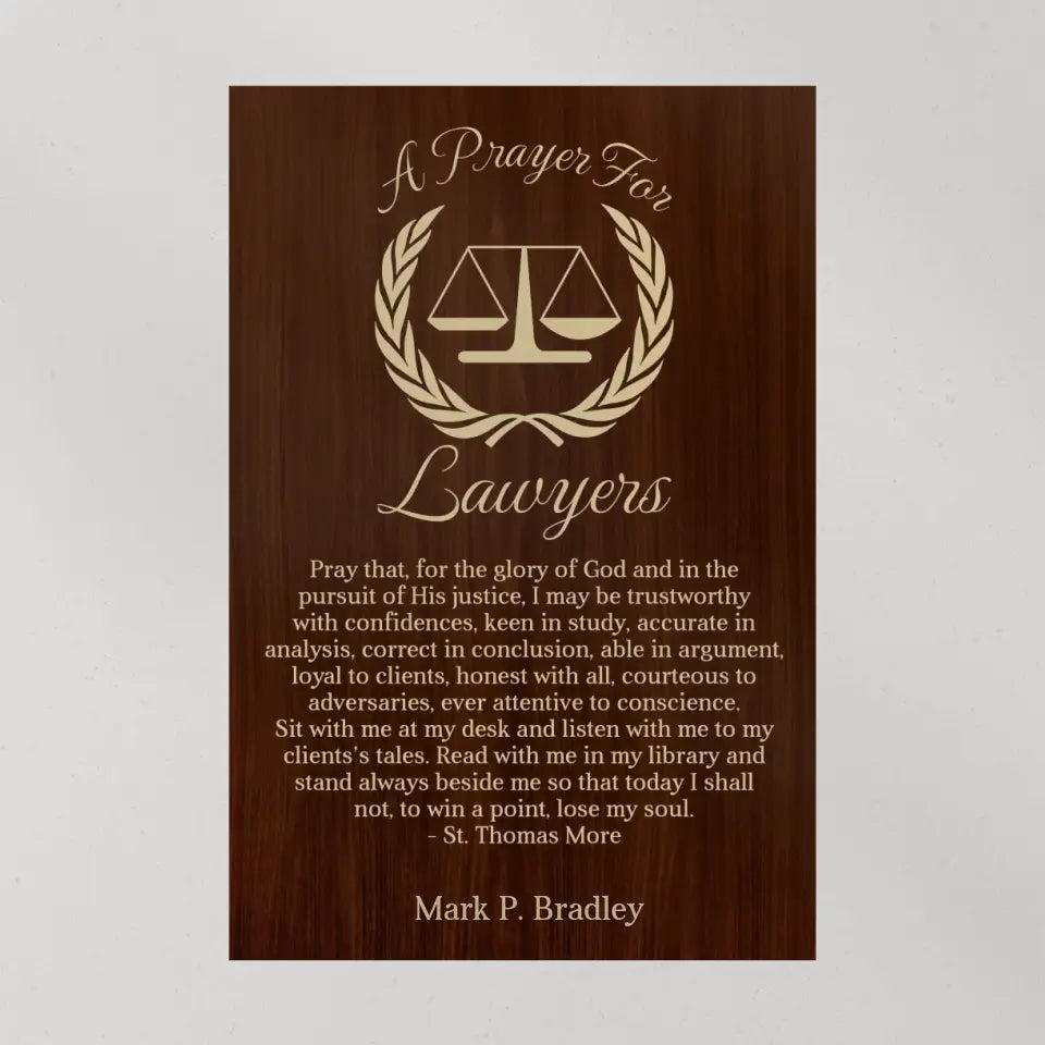 A Prayer For Lawyers - Canvas Wall Art Home Decor - Gift For Judge Lawyers | 309IHPBNCA330