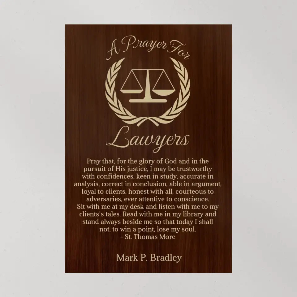 A Prayer For Lawyers - Canvas Wall Art Home Decor - Gift For Judge Lawyers | 309IHPBNCA330