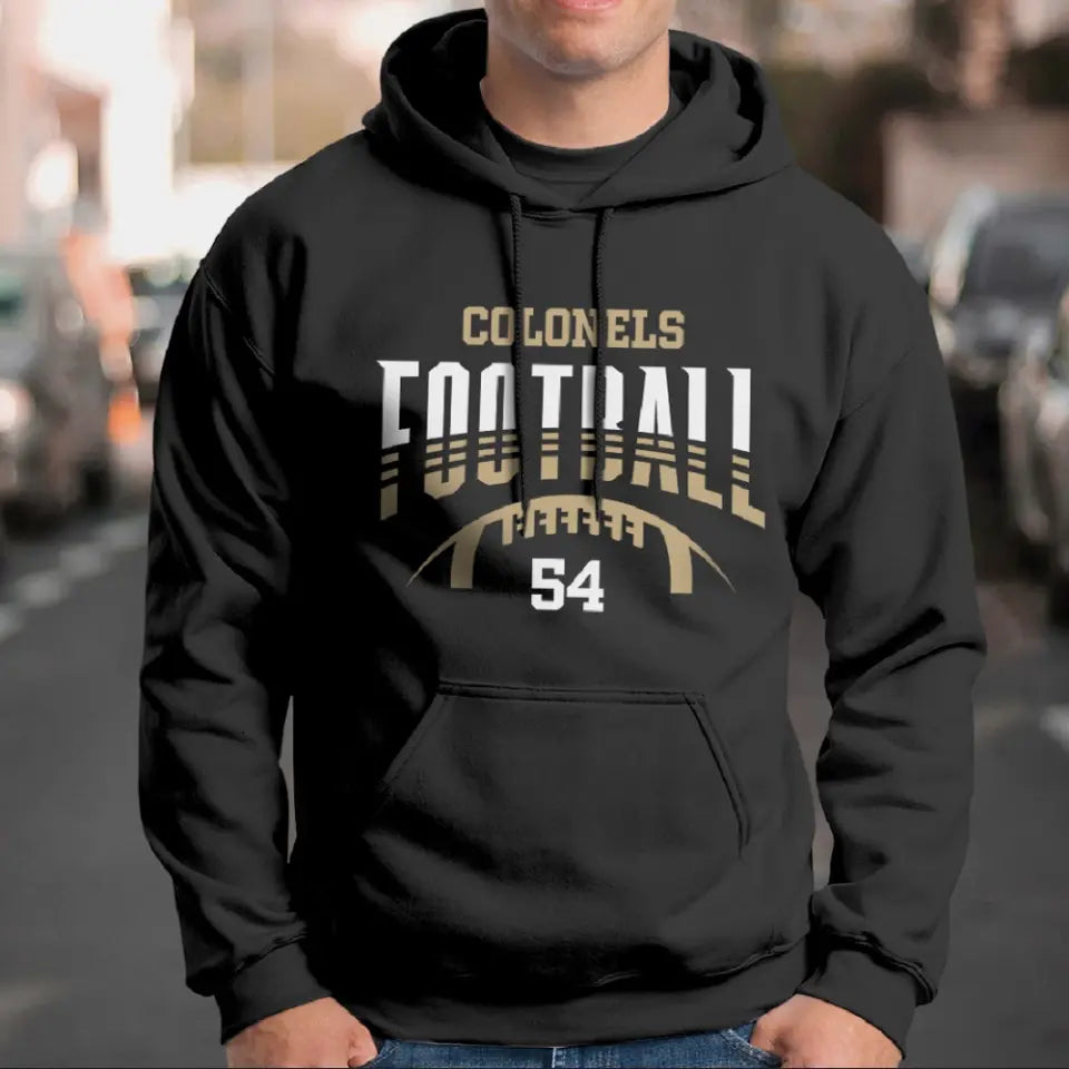 Football Hoodie Player Number Personalized Sports Hoodie