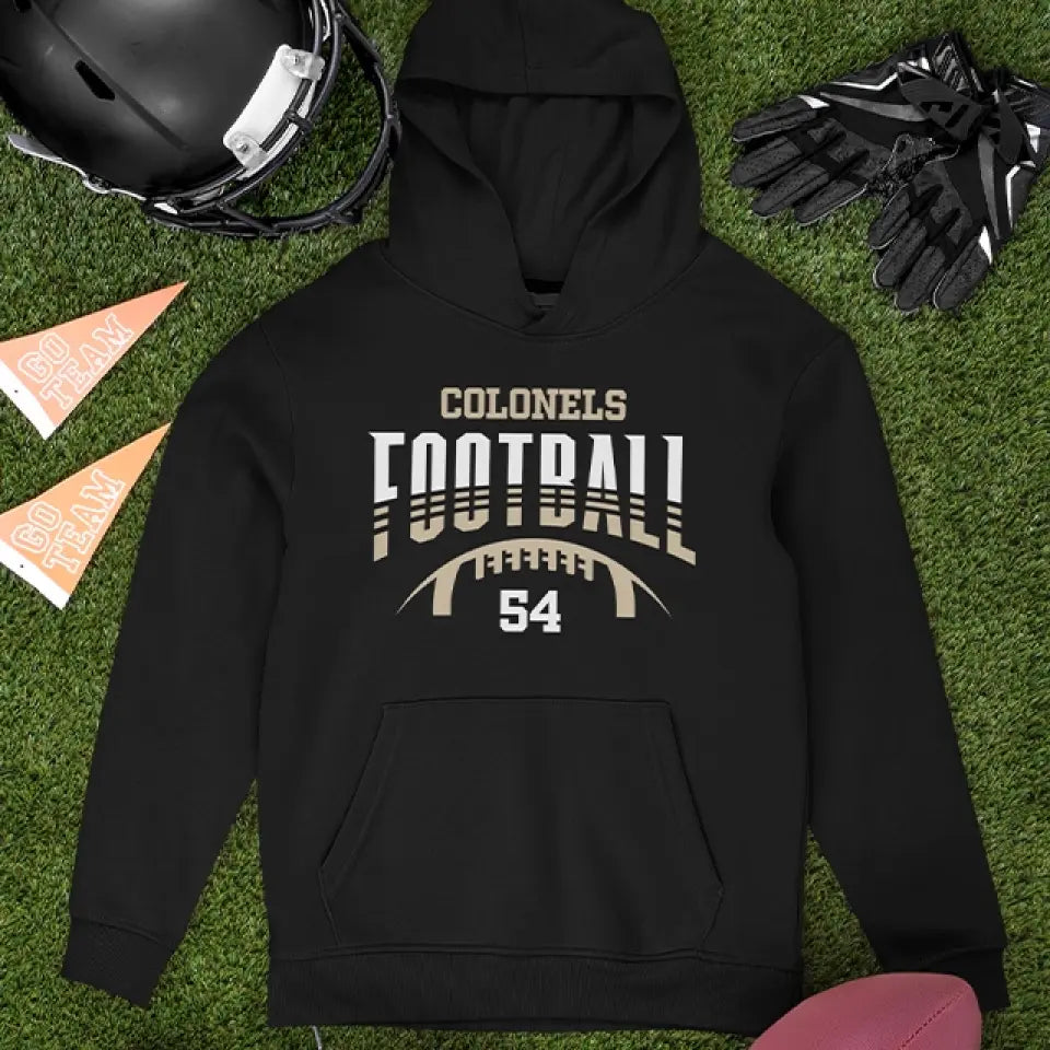 Football Hoodie Player Number Personalized Sports Hoodie