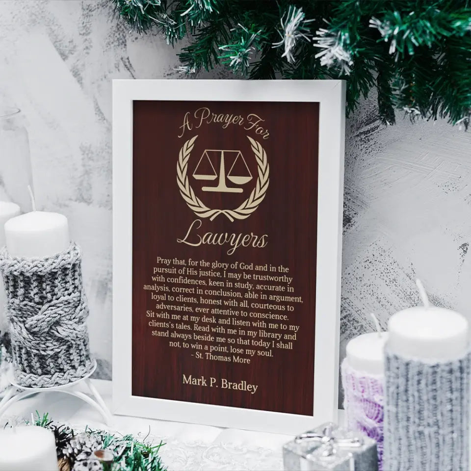 A Prayer For Lawyers - Canvas Wall Art Home Decor - Gift For Judge Lawyers | 309IHPBNCA330