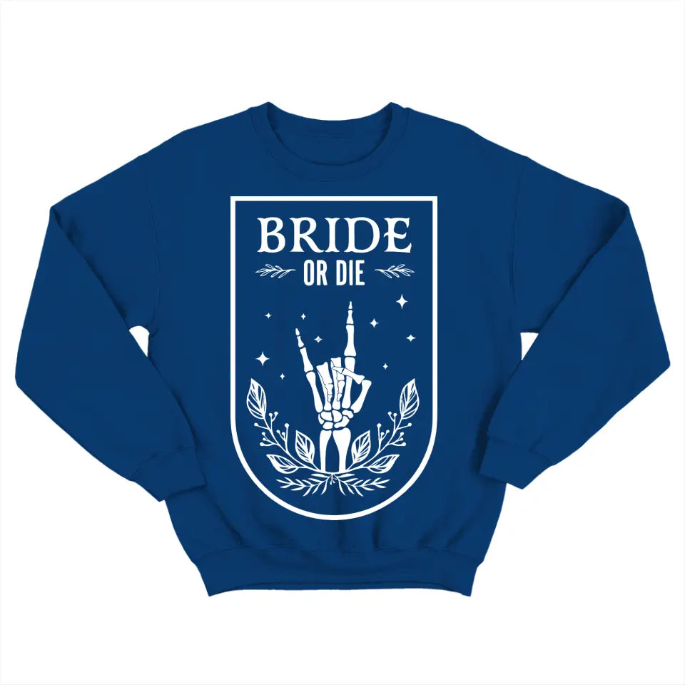 Til Death Do Us Apart Bride Or Die Custom Crewneck Halloween Gift For Couples