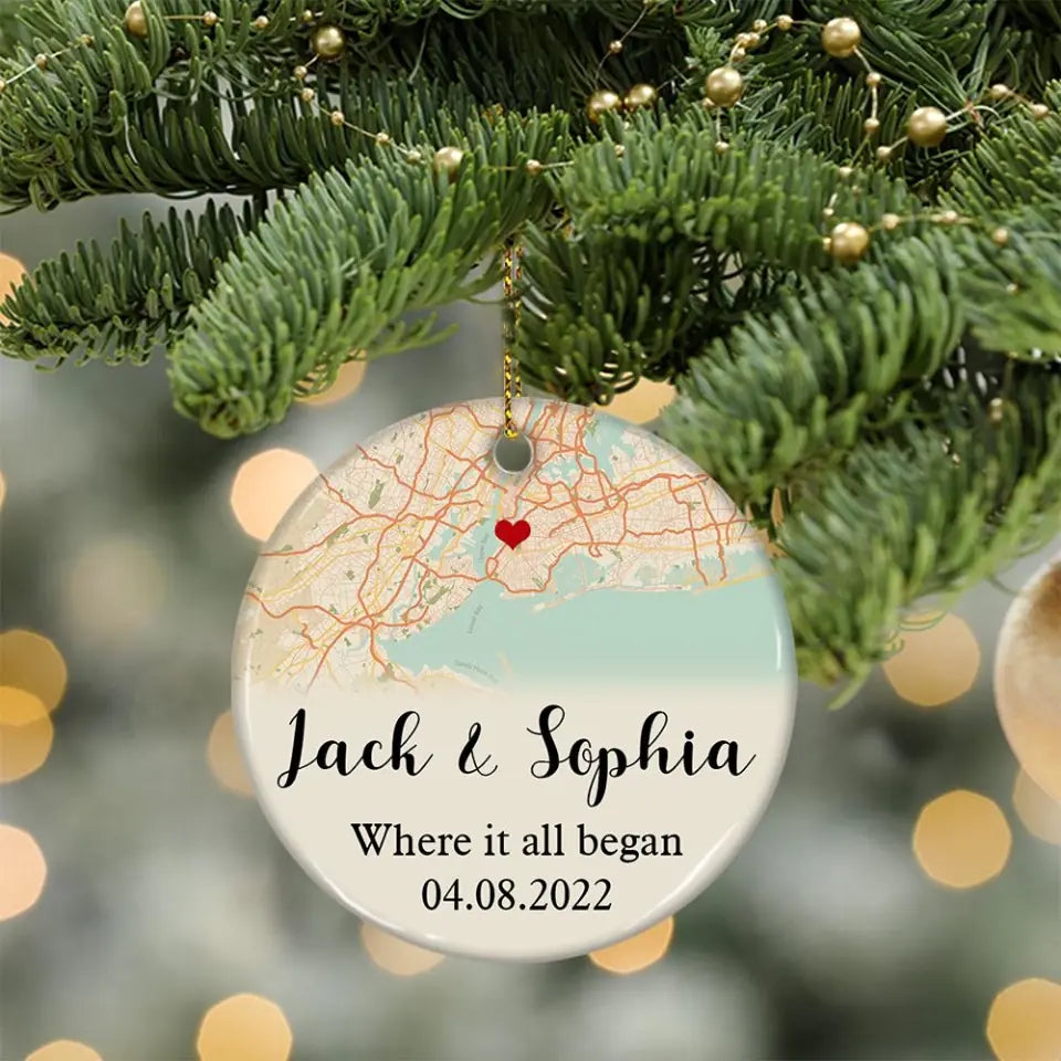 Where It All Began Personalized Ornament For Christmas
