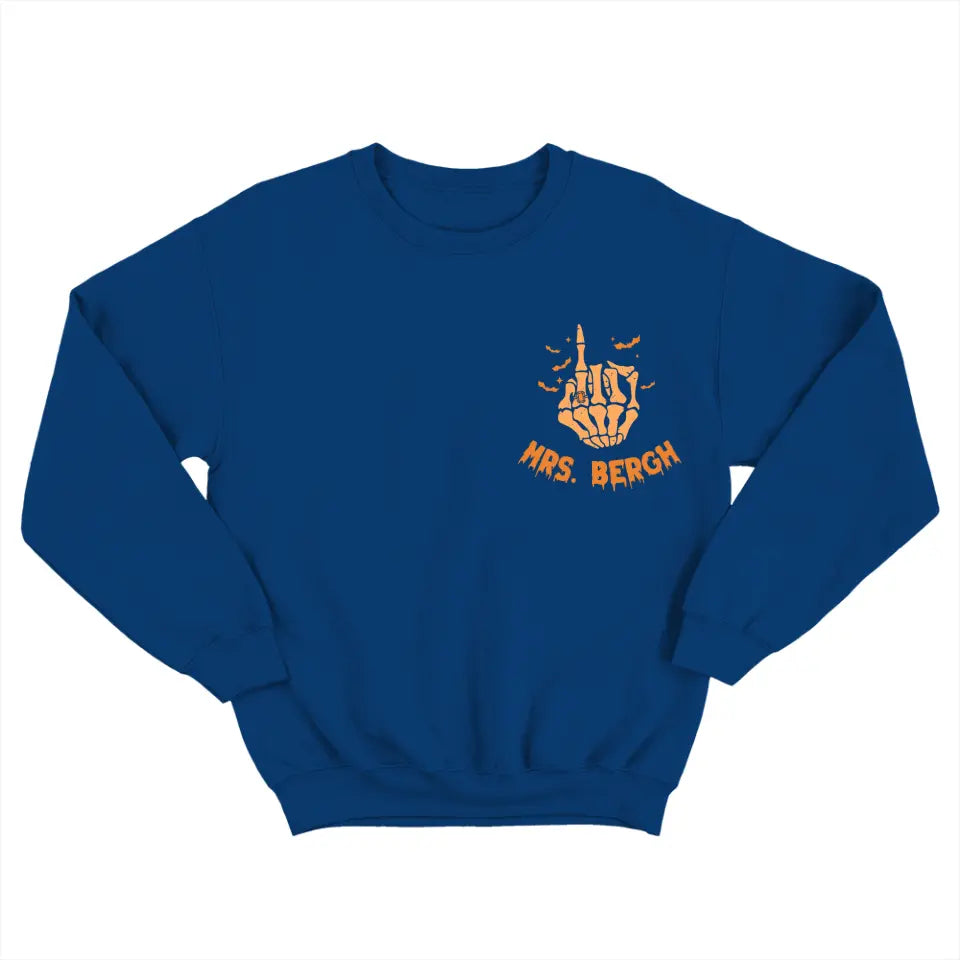 In My Spooky Bride Era, Custom Name T-Shirt Two Sides, Wedding Gift For Halloween, Couple Bride | 309IHPLNTS507