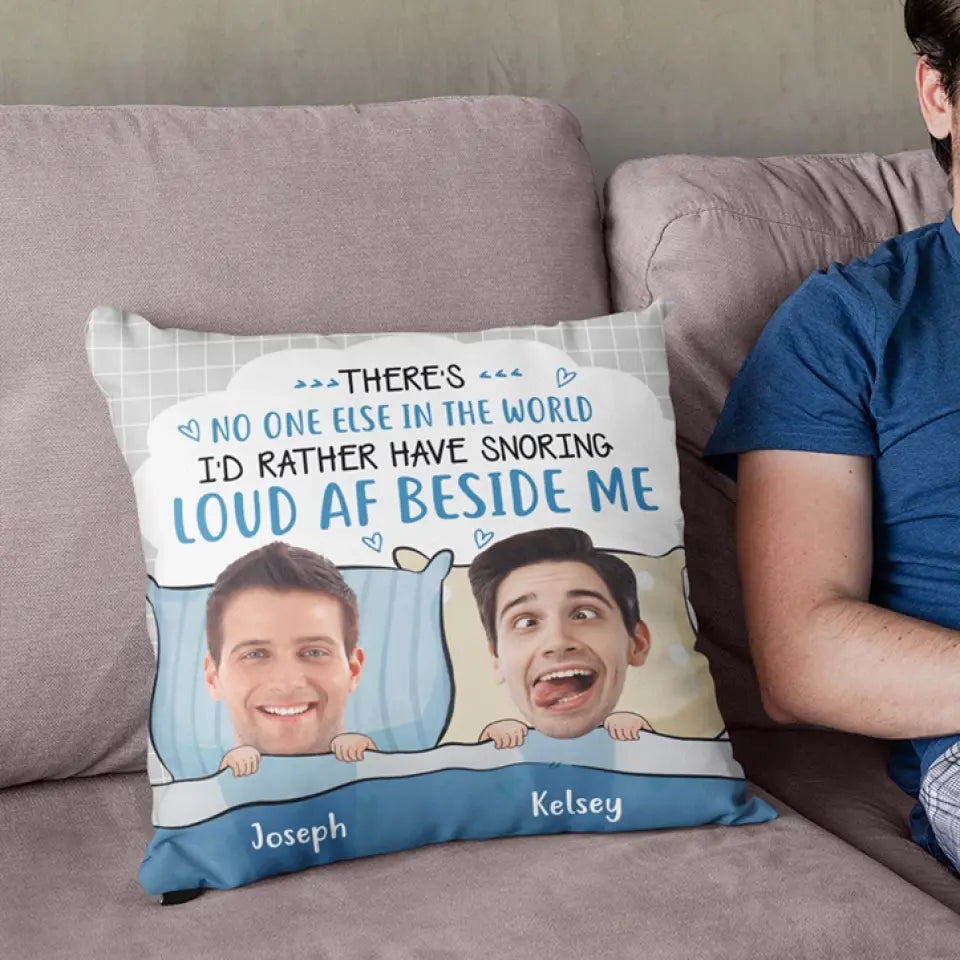 There's No One Else In The World - Personalized Pillow - Gift For Couples