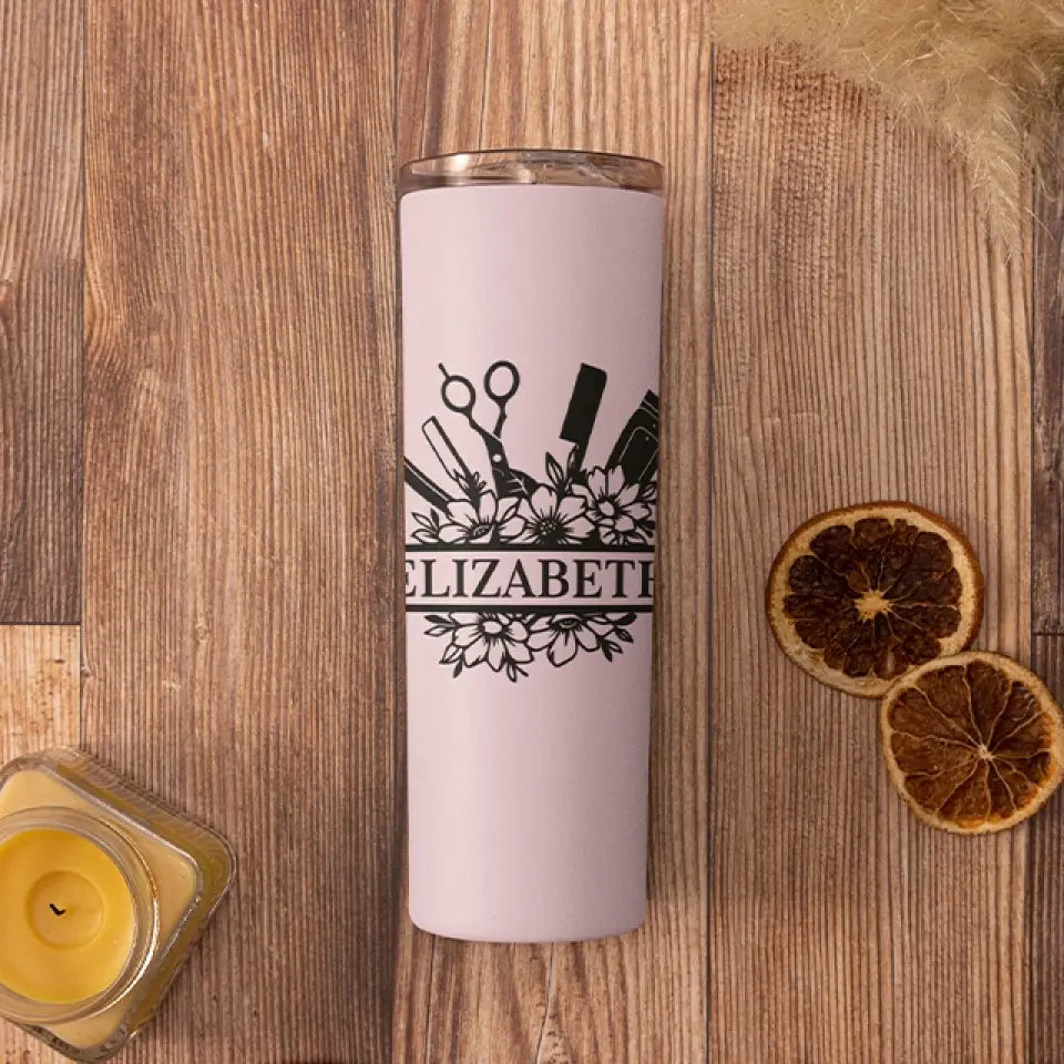 Personalized Name Tumbler Gift for Barber Hairdresser