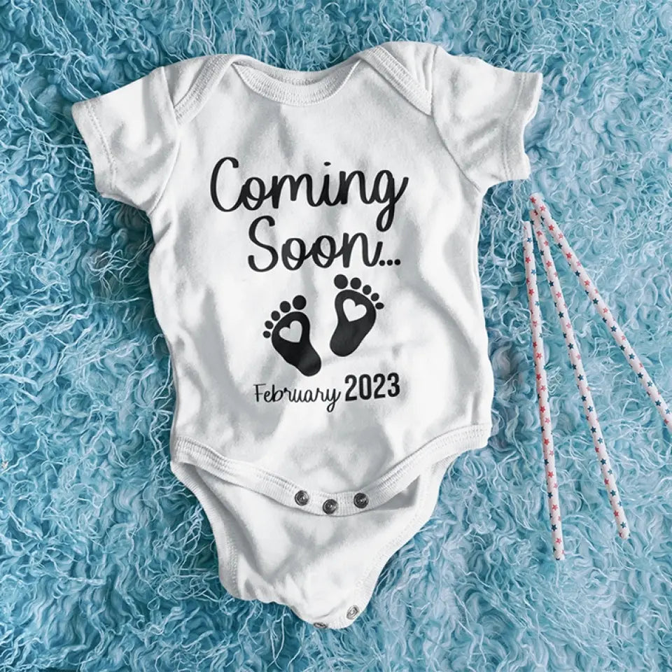 Pregnancy Announcement Onesie And Couple Tshirt Gift For New Parents