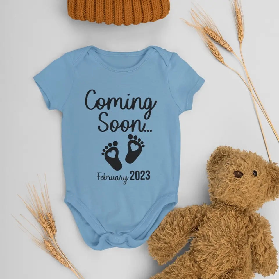 Pregnancy Announcement Onesie And Couple Tshirt Gift For New Parents
