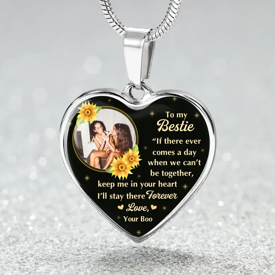 To My Bestie A Birthday Message To A Friend Custom Necklace Keychain Gifts For Friends