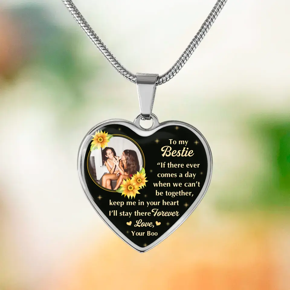 To My Bestie A Birthday Message To A Friend Custom Necklace Keychain Gifts For Friends