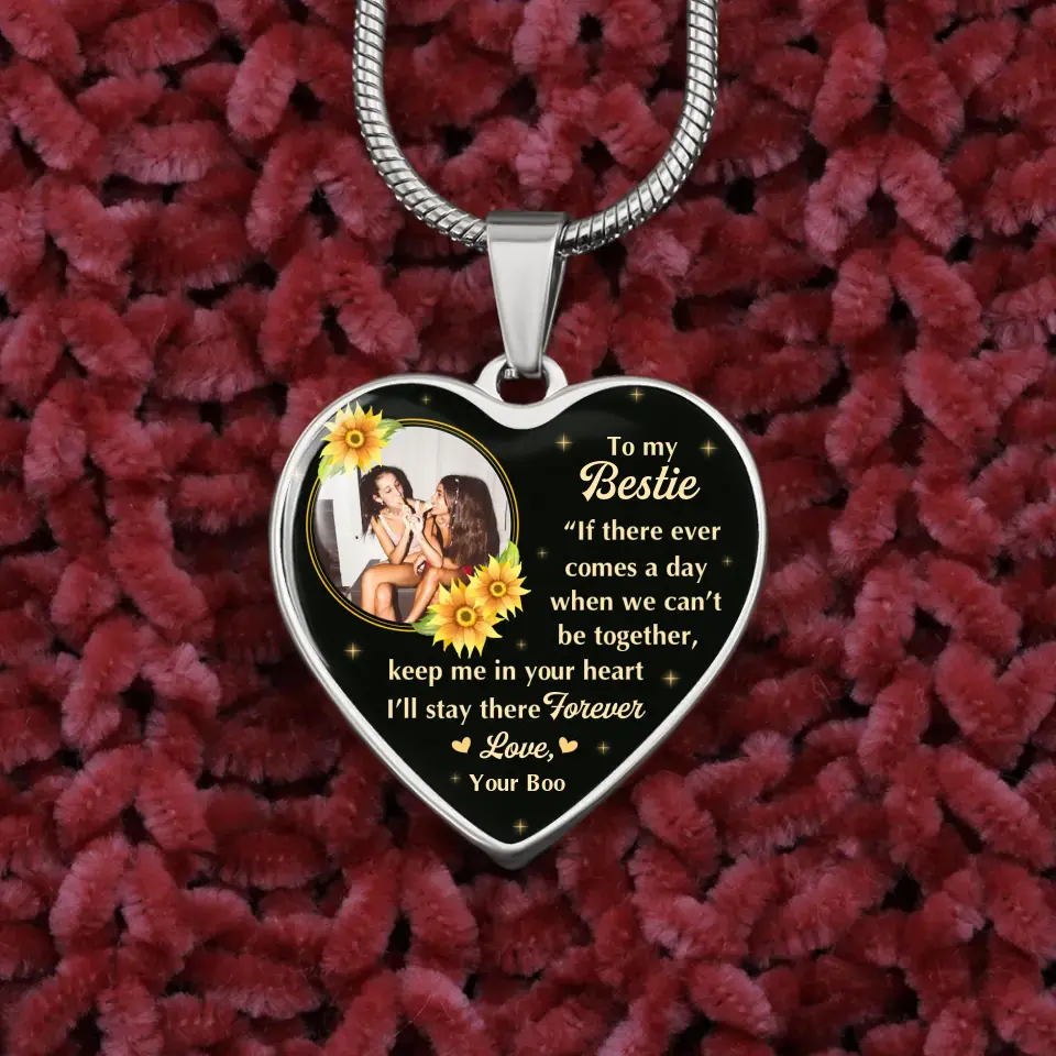 To My Bestie A Birthday Message To A Friend Custom Necklace Keychain Gifts For Friends