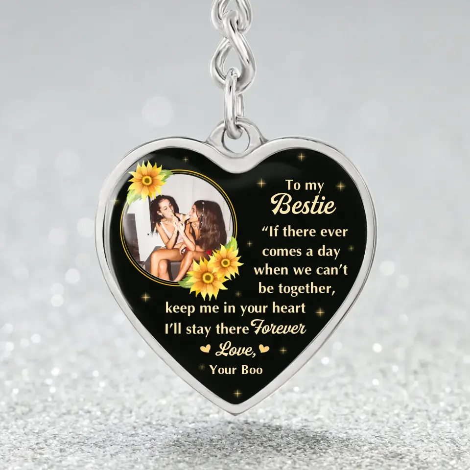 To My Bestie A Birthday Message To A Friend Custom Necklace Keychain Gifts For Friends
