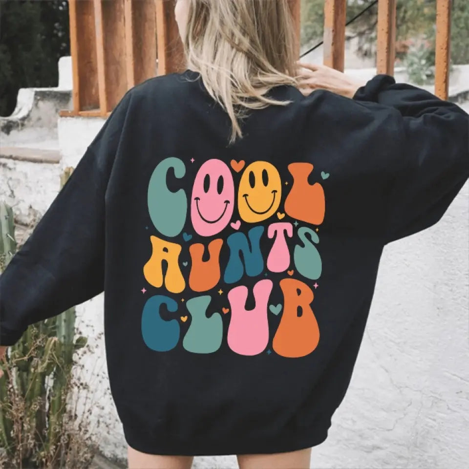 Cool Aunts Club Sweatshirt Birthday Gift For Aunts