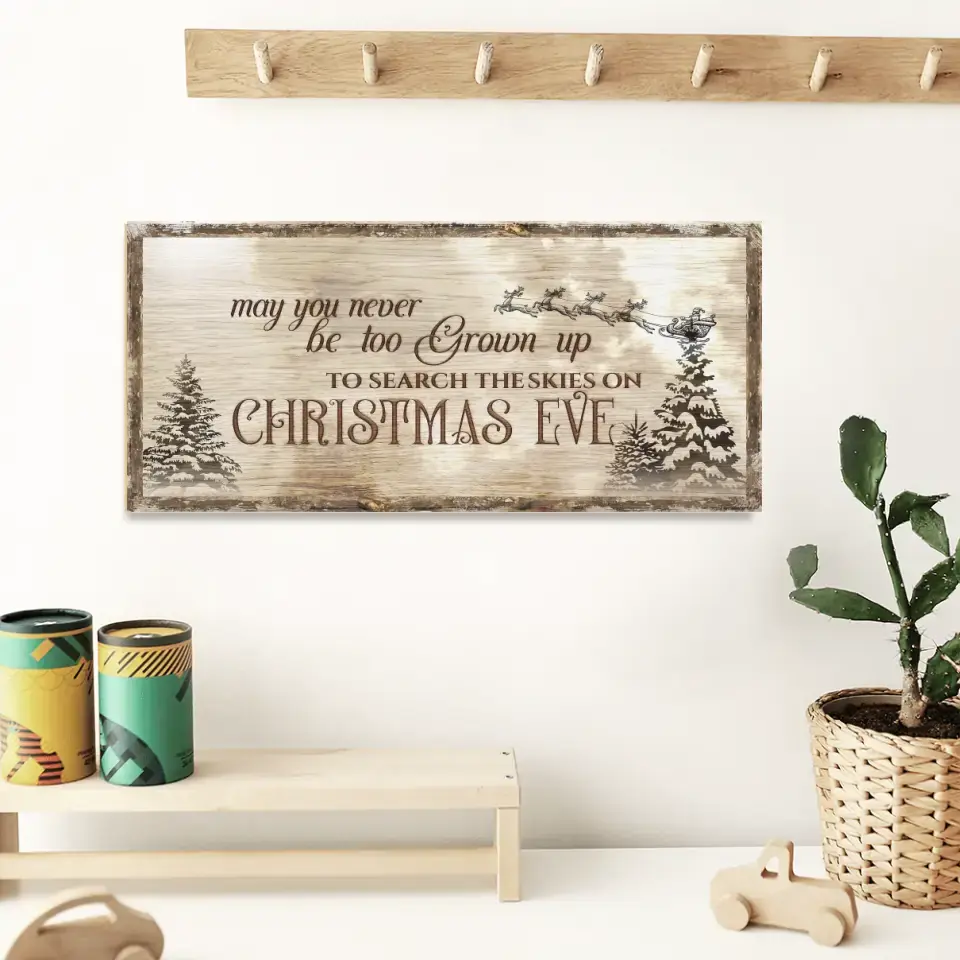 May You Never Be Too Grown Up To Search The Skies Personalized Key Holder Sign