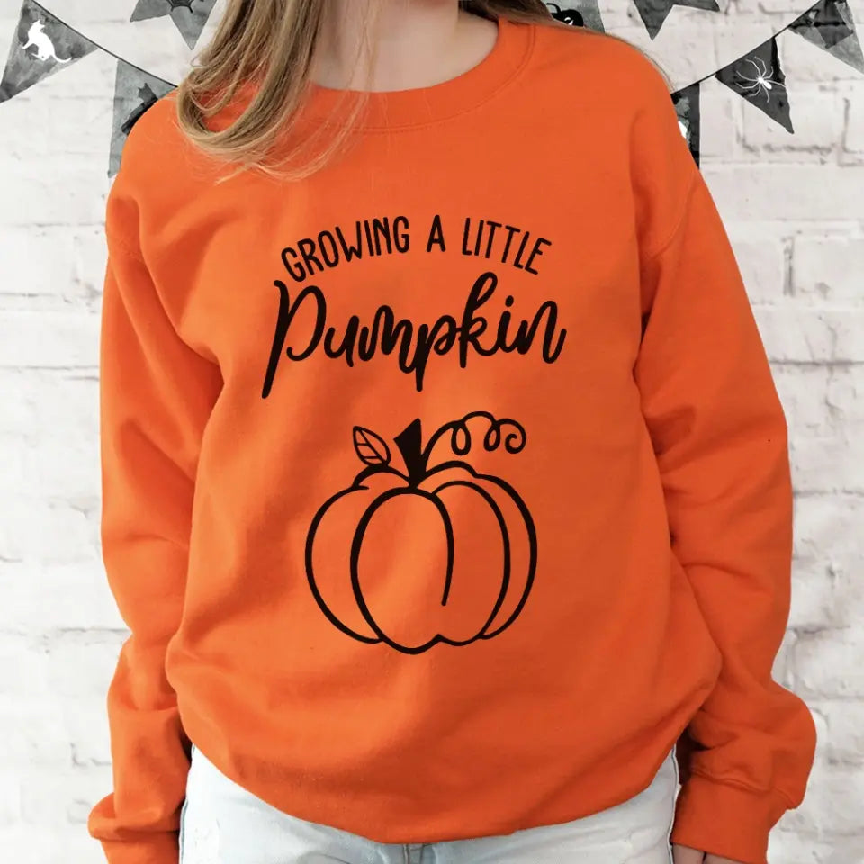 Growing A Little Pumpkin T-shirt Gift For Pregnant Wife