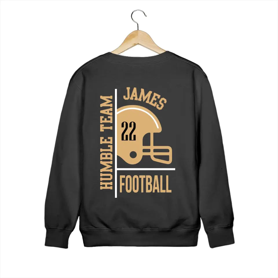 Custom Football Mom Sweater, Personalized Football Crew Neck Sweatshirt, Mom Sweater | 310IHPNPTS1066