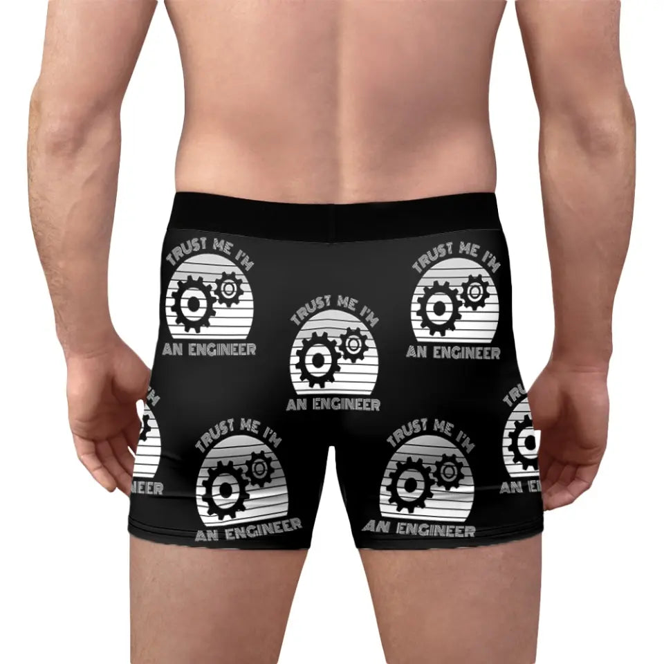 Trust Me I'm An Engineer, All-over Print Boxer Briefs, Funny Gift For Men