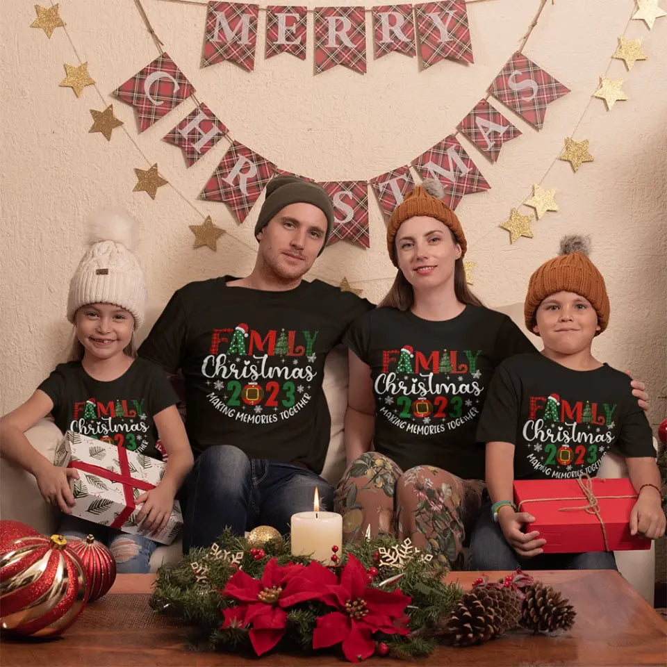 Making Memories Together - Youth/Adult Unisex T-shirt - Christmas Unity Gifts for Family Members