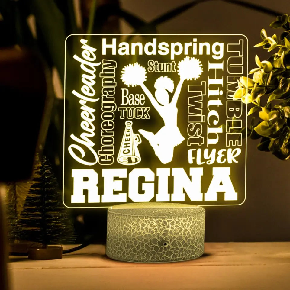 Hitch Handspring Stunt Cheerleader - 3D LED Light