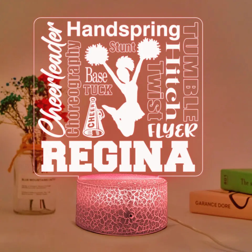 Hitch Handspring Stunt Cheerleader - 3D LED Light