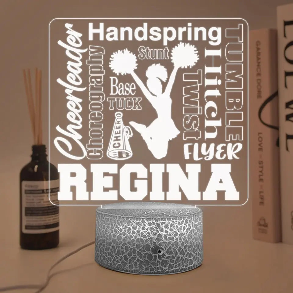 Hitch Handspring Stunt Cheerleader - 3D LED Light