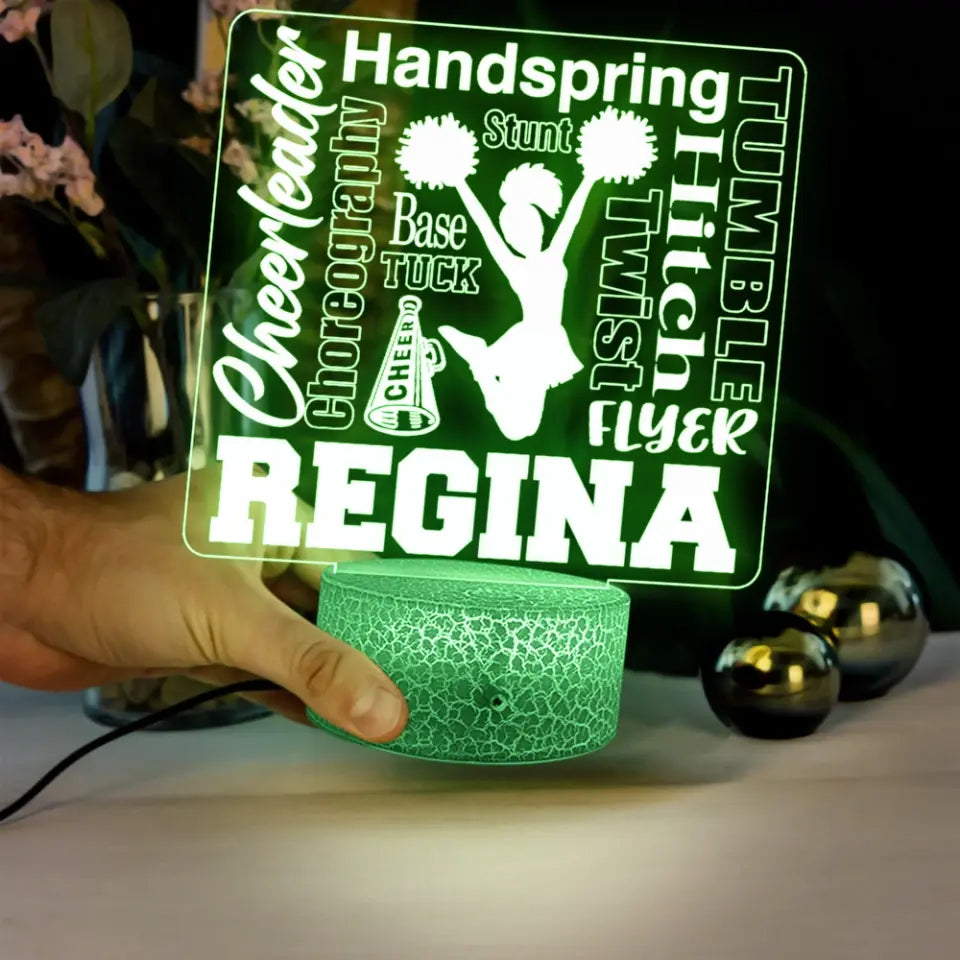 Hitch Handspring Stunt Cheerleader - 3D LED Light