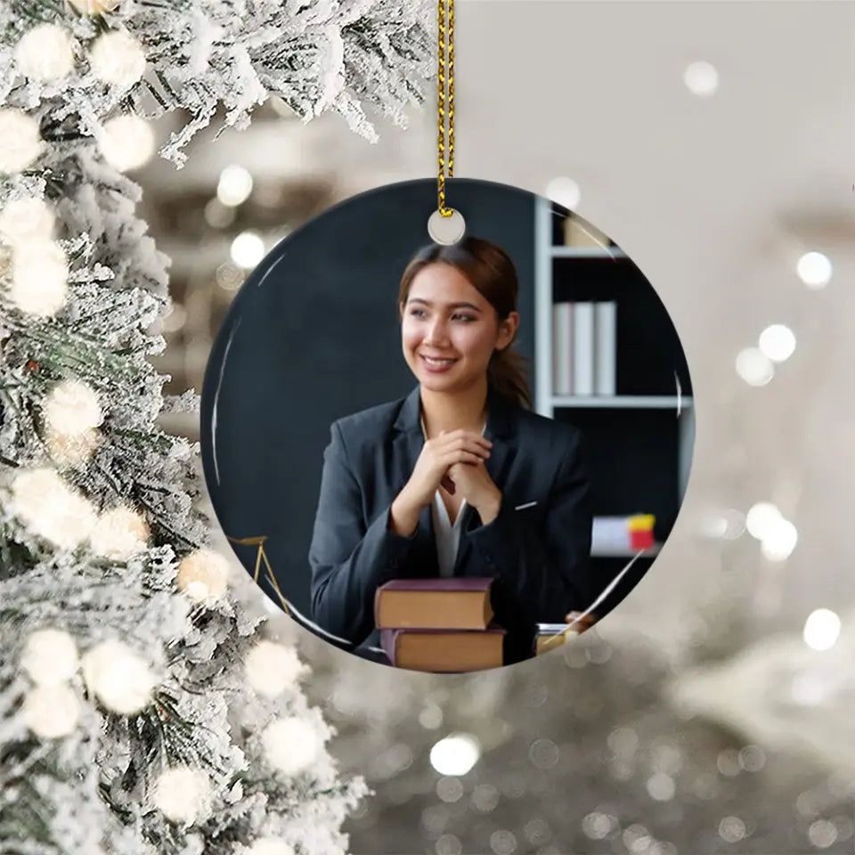 Santa's Favorite Lawyer - Personalized Ceramic Ornament