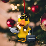 Pilot Duck - Personalized Ornament And Keychain - Christmas Gift For Pilot | 310IHPBNOR1099