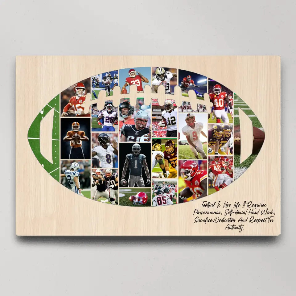 Football Is Like Life Requires, Personalized Canvas Poster, Gift For Football Players, Lovers | 309IHPNPCA264