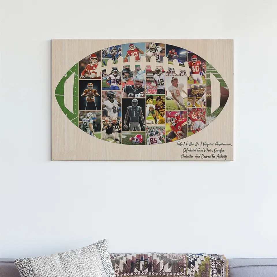 Football Is Like Life Requires, Personalized Canvas Poster, Gift For Football Players, Lovers | 309IHPNPCA264