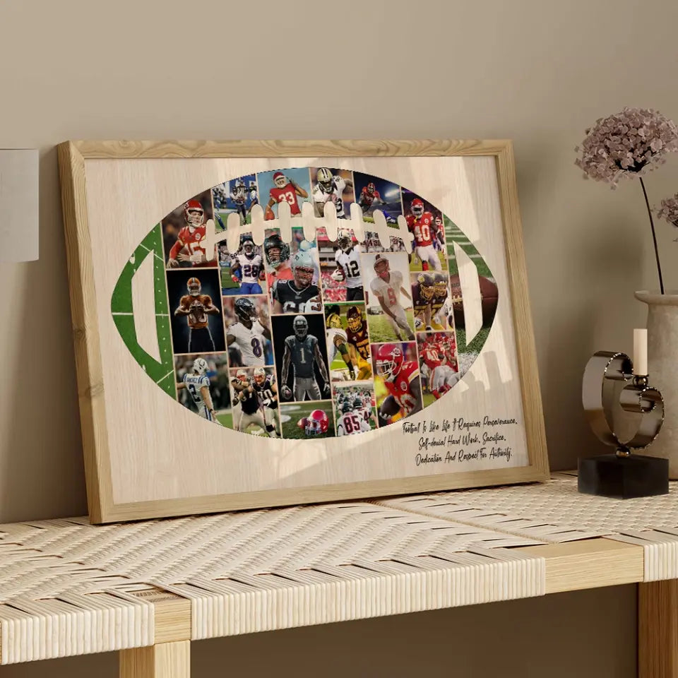 Football Is Like Life Requires, Personalized Canvas Poster, Gift For Football Players, Lovers | 309IHPNPCA264