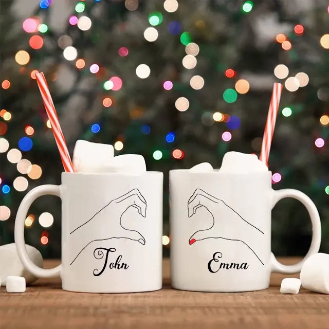 Custom Gifts for Couple Mug 3 Styles - Personalized White Mug