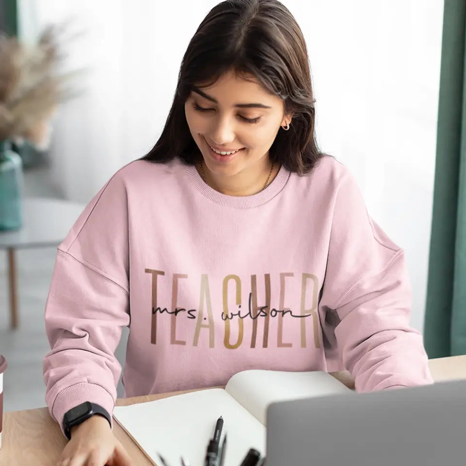 Teacher Life, Standard Crew Neck Sweatshirt, Gift For Teacher | 310IHPNPTS1122