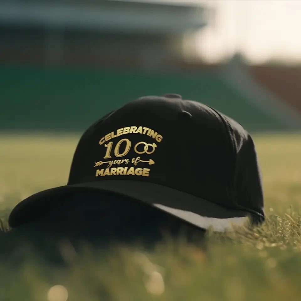 Celebrating Many Years Of Marriage, Personalized Classic Cap, Anniversary Gift for Married Couples