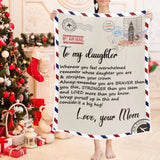Whenever You Feel Overwhelmed - Personalized Fleece Blanket - Gift for Daughter From Mom On Birthday - 209IHPTHBL228
