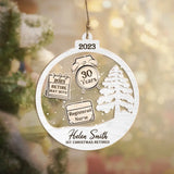 Retirement Personalized Christmas Ornament